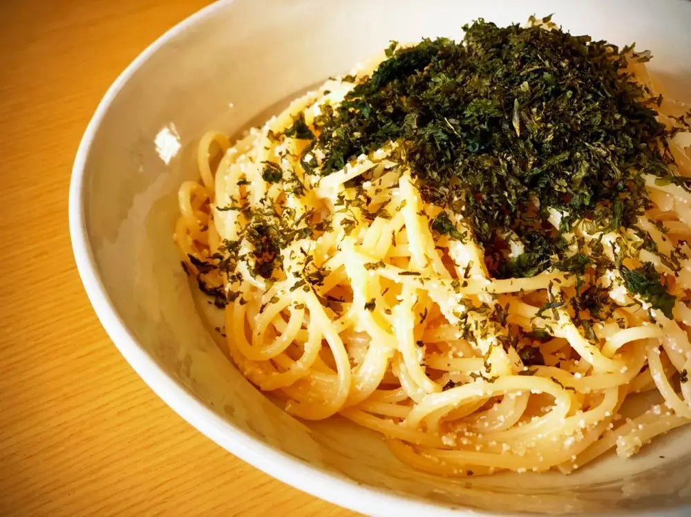 Habanori Tarako butter pasta / Sea Vegetable Seaweed Recipe – SEA VEGETABLE COMPANY