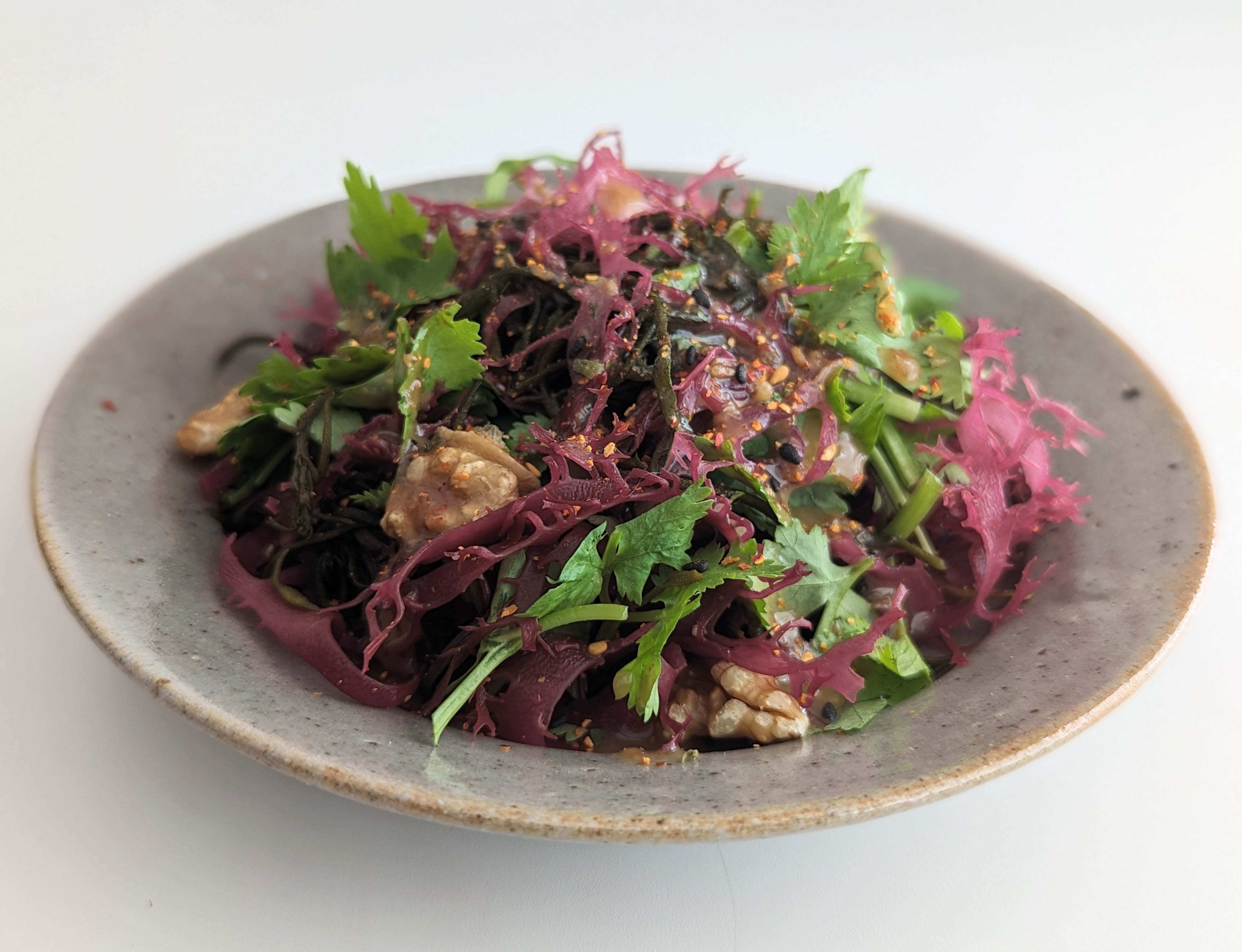 トサカノリと若ひじきのパクチーサラダ／シーベジタブル海藻レシピ SEA VEGETABLE COMPANY