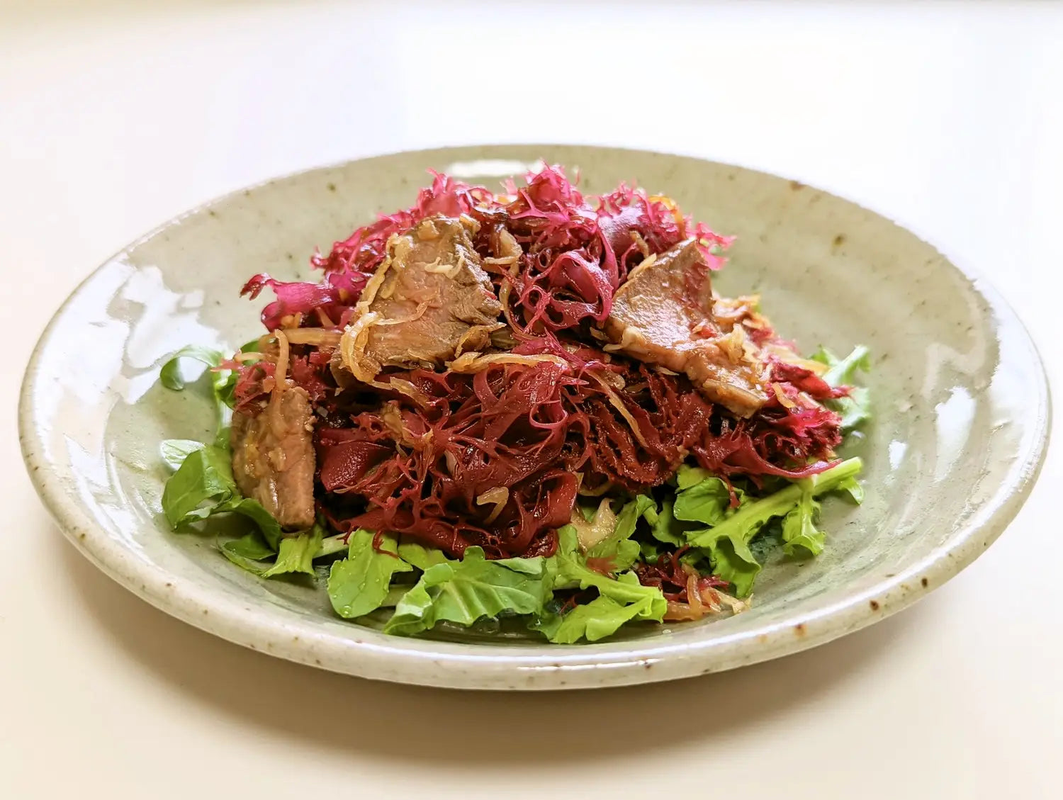トサカノリと肉野菜 / シーベジタブル海藻レシピ – SEA VEGETABLE COMPANY
