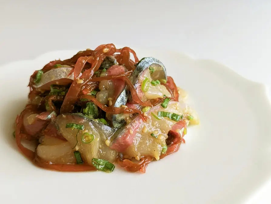 Sesame horse mackerel with Mirin / Sea Vegetable Seaweed Recipe SEA VEGETABLE COMPANY