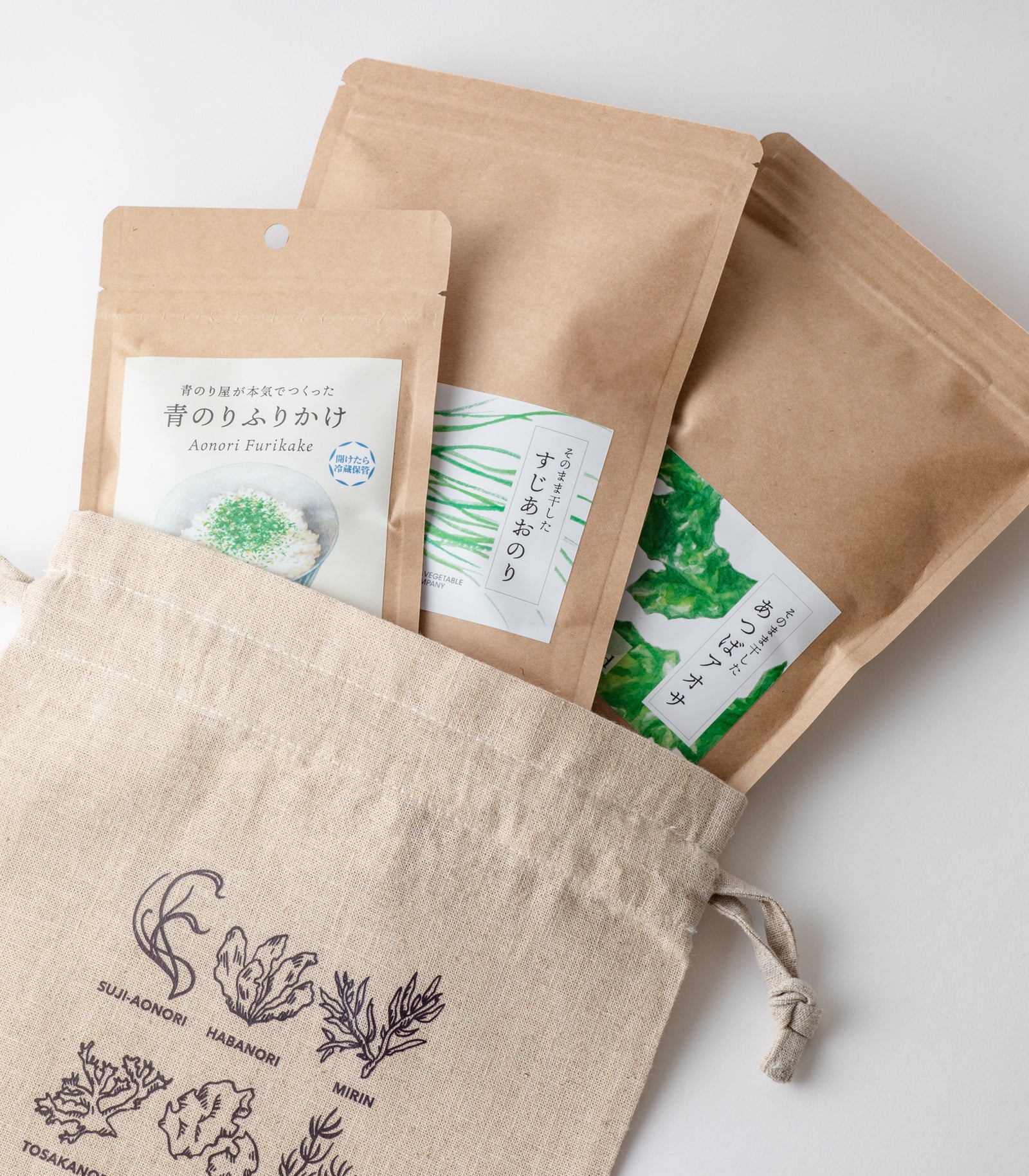 オリジナル巾着入り「海藻詰め合せセット」／シーベジタブル – SEA  