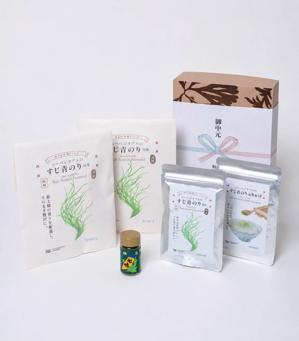 すじ青のりプレミアムギフトボックス – SEA VEGETABLE COMPANY